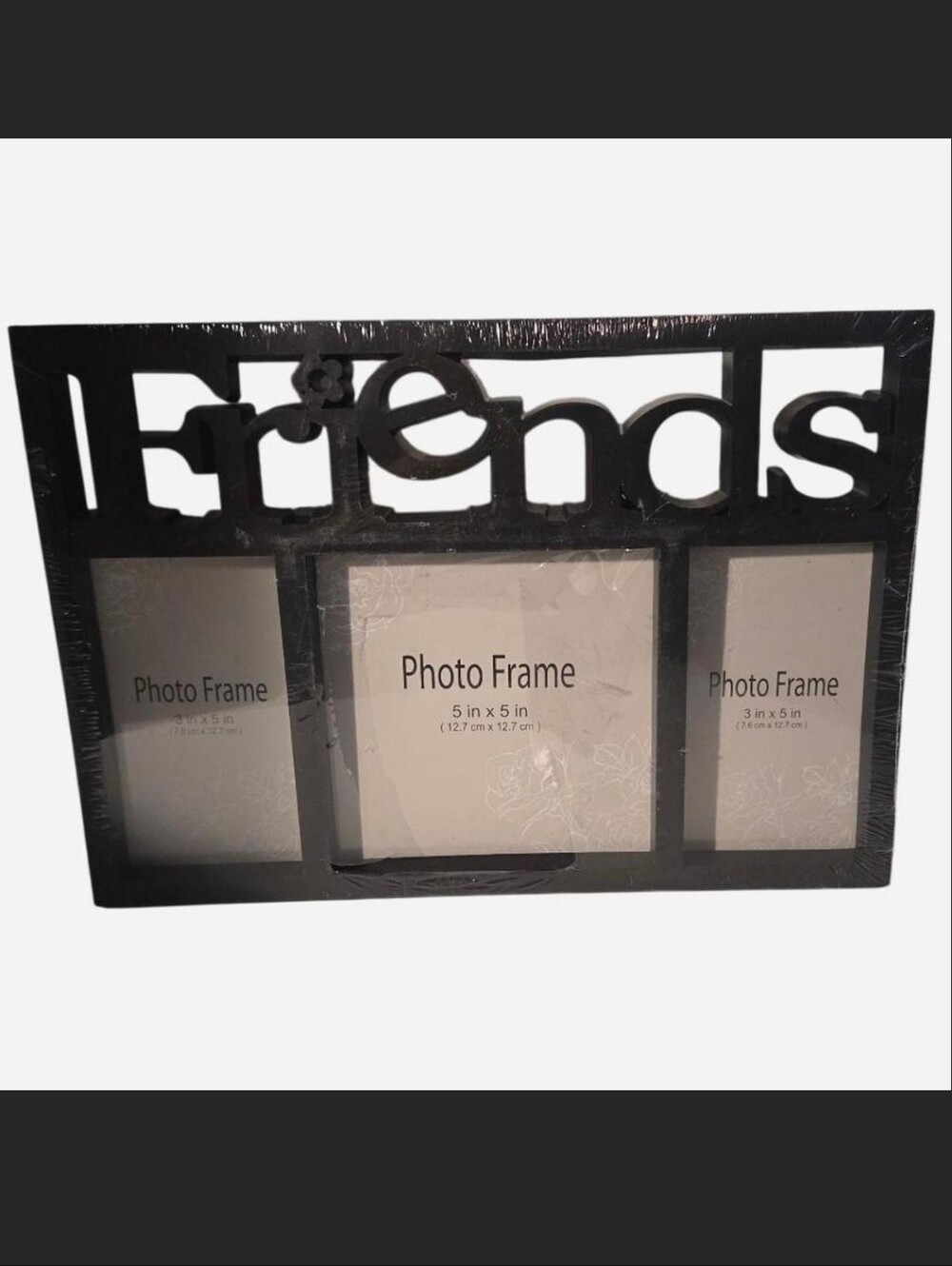 Friends Multi-Opening Black Photo Frame - Holds 3 Photos